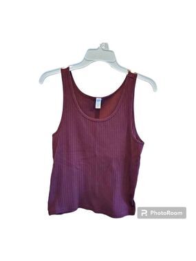 GAP Maroon Ribbed Knit Tank Top Juniors L